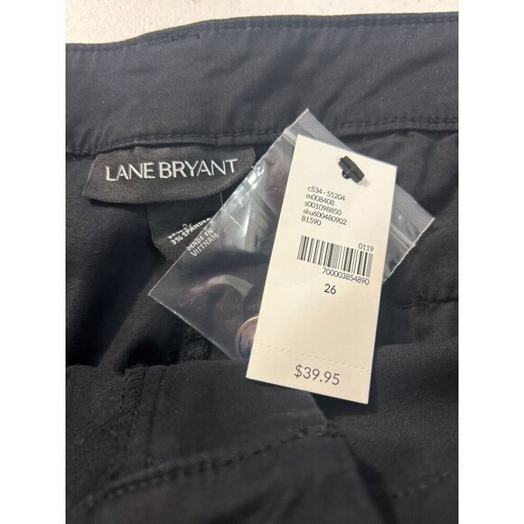 Lane Bryant Women's Plus Size Black Flat Front Shorts size 26 and 24 NWT - Picture 3 of 7